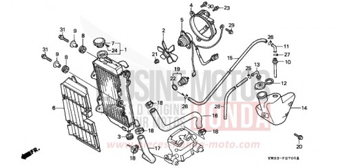 RADIATEUR NX2502L de 1990